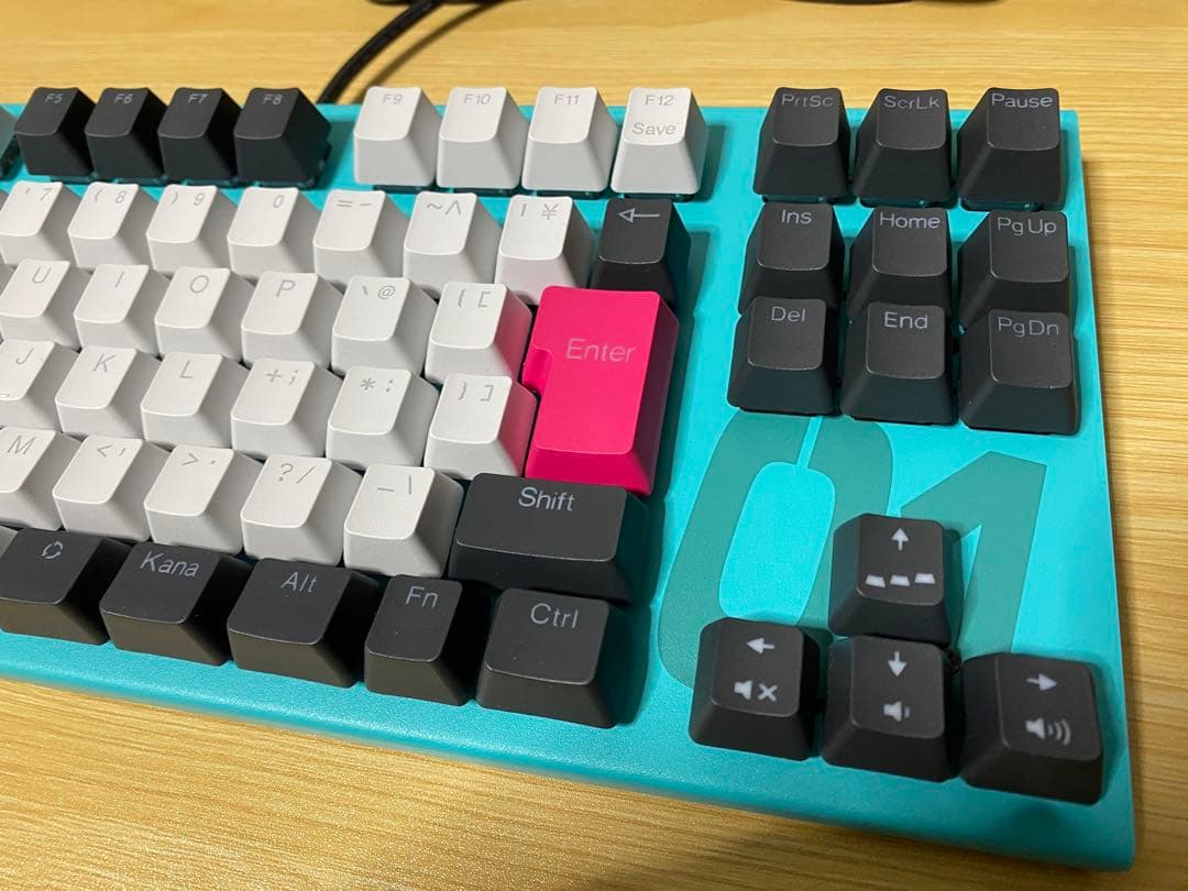 東プレ　REALFORCE ゲーミングキーボード GX1 初音ミク　コラボモデル