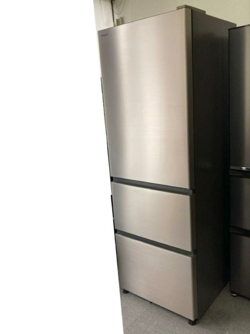 日立 冷蔵庫 幅60cm 375L R-V38NV(N) 3ドア 右開き