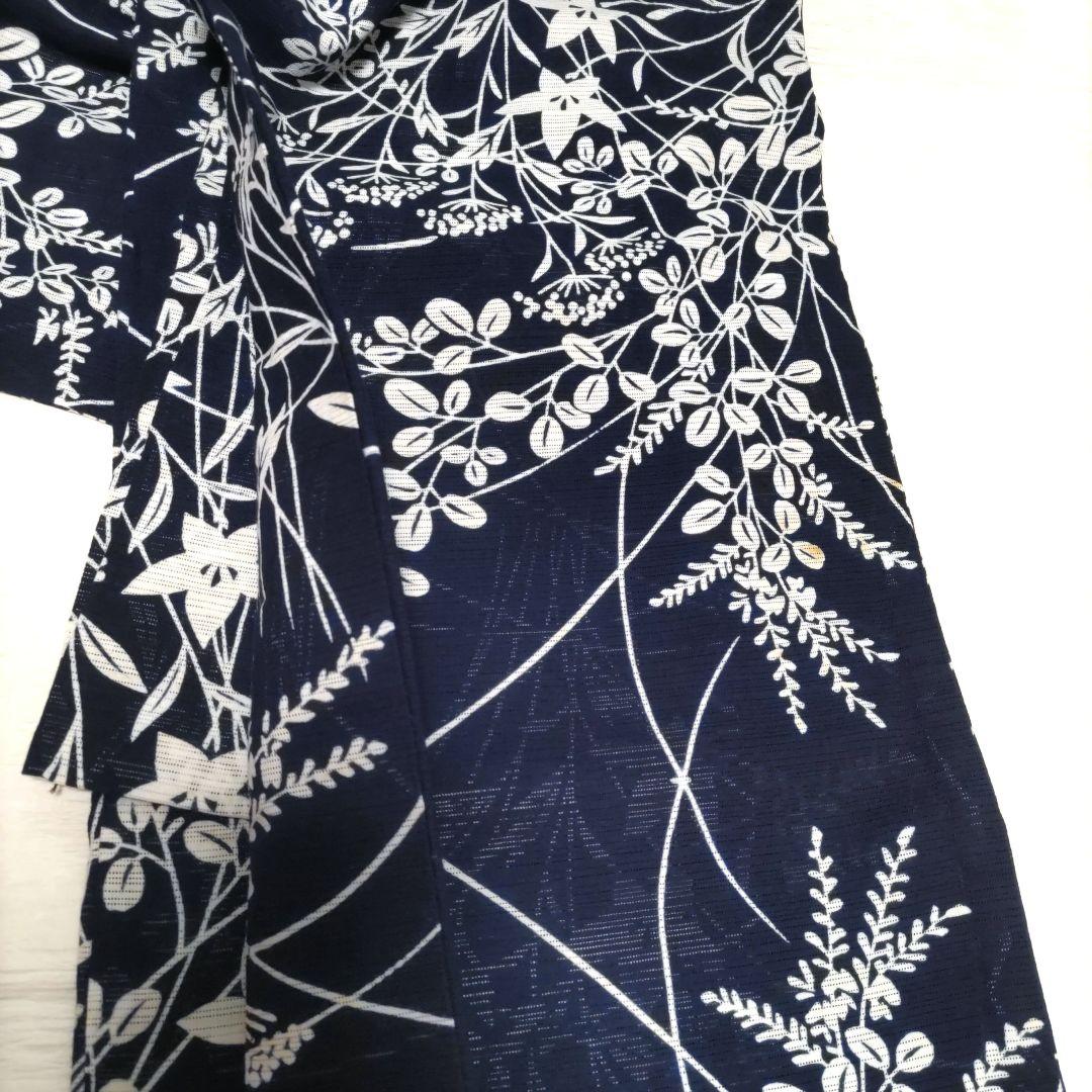 竺仙　綿絽　浴衣　木綿