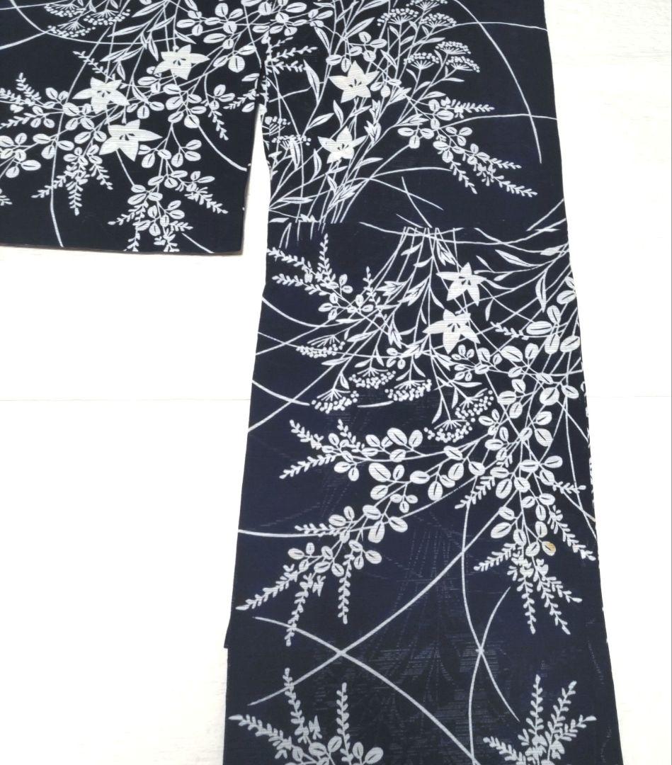 竺仙　綿絽　浴衣　木綿