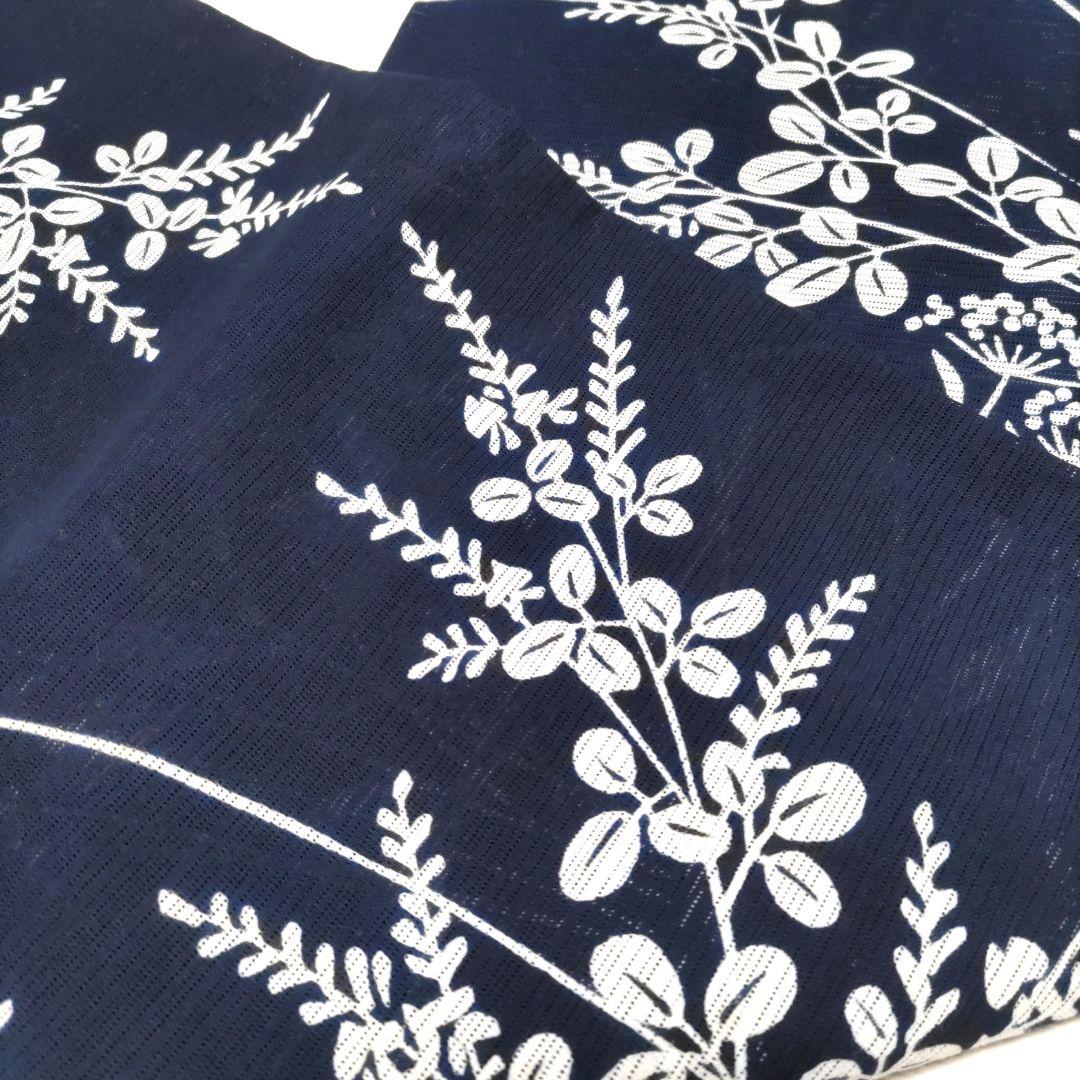 竺仙　綿絽　浴衣　木綿