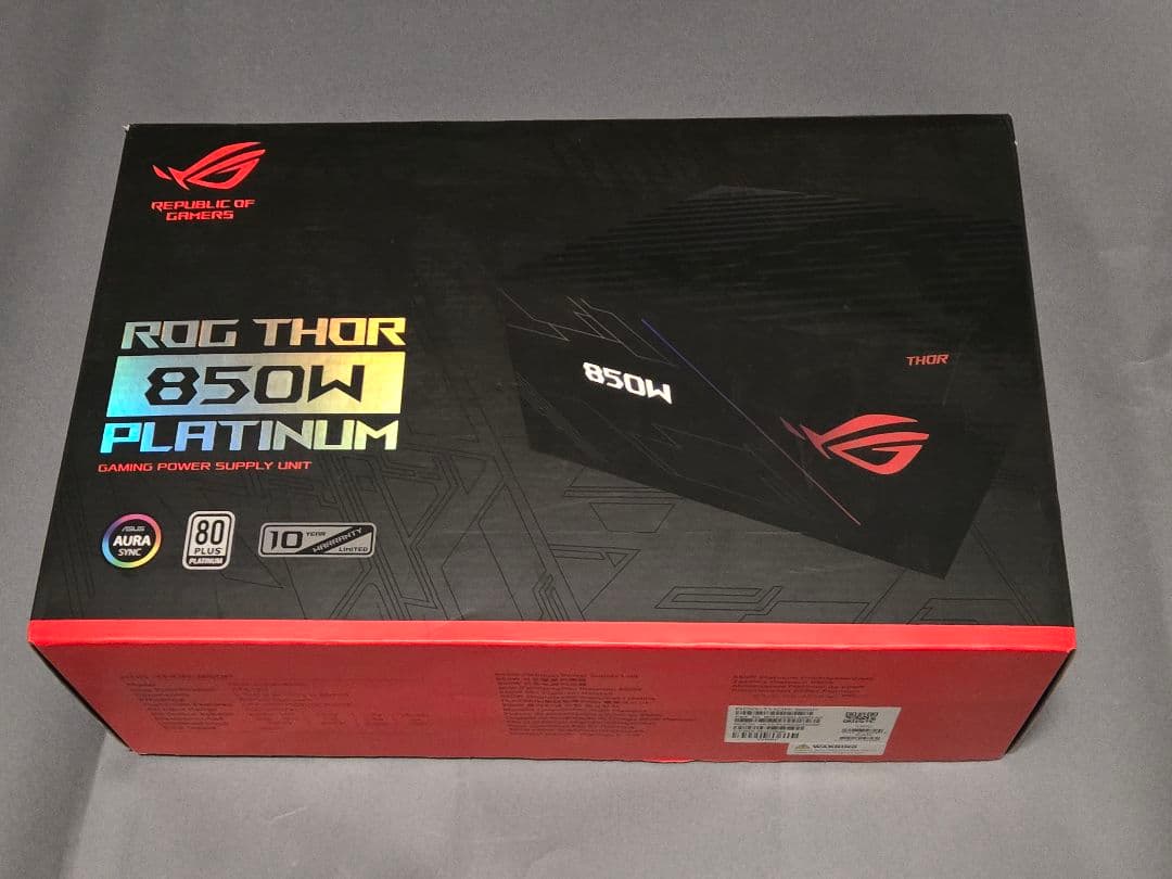 電源ユニット ASUS ROG THOR 850W PLATINUM