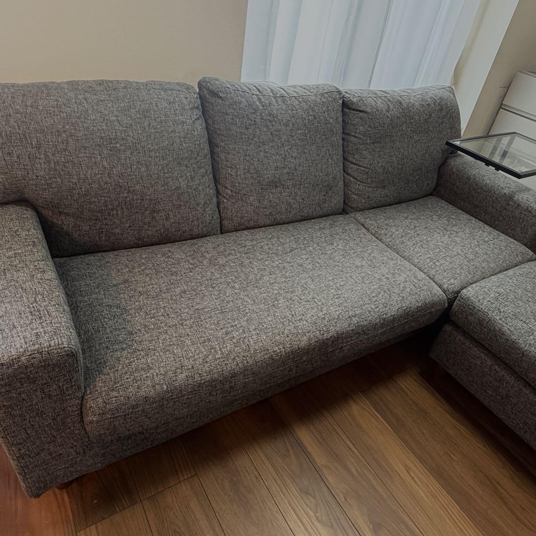 【美品！左右組替も自由】NOCEソファ【L字/3人掛+オットマンにも変形可】