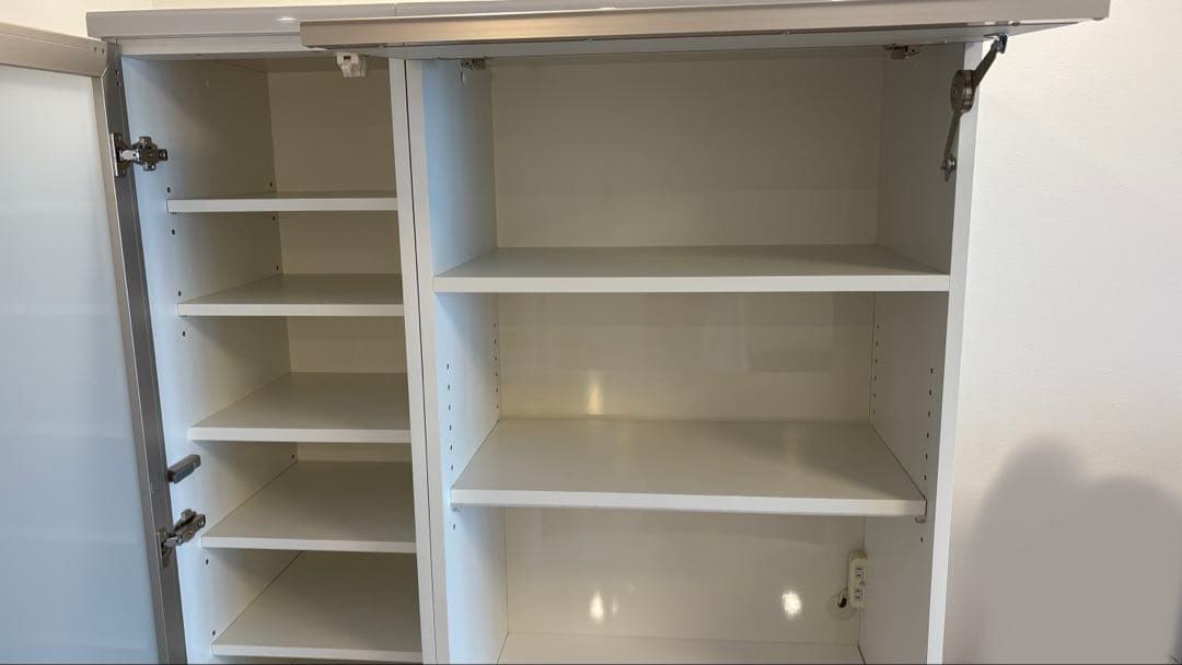 食器棚 (収納キャビネット) 木製 ガラス