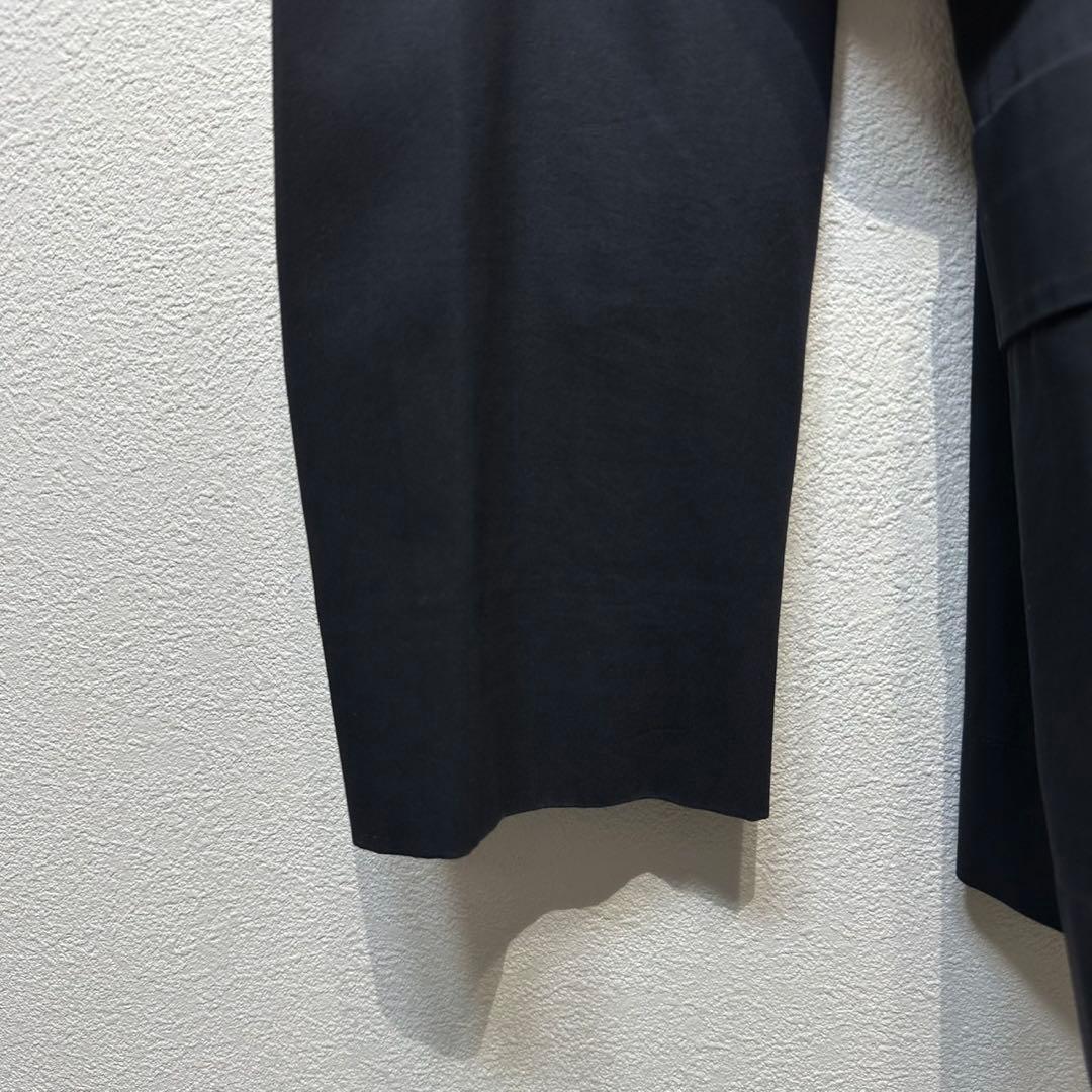 希少 JIL SANDER 上質 比翼 デザイン シャツ ジャケット 紺 36
