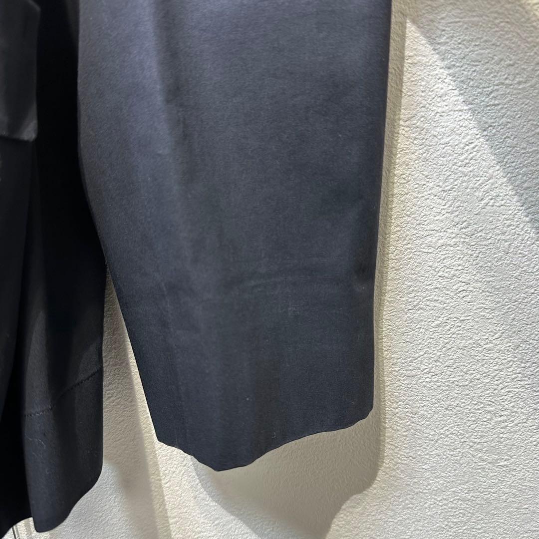 希少 JIL SANDER 上質 比翼 デザイン シャツ ジャケット 紺 36