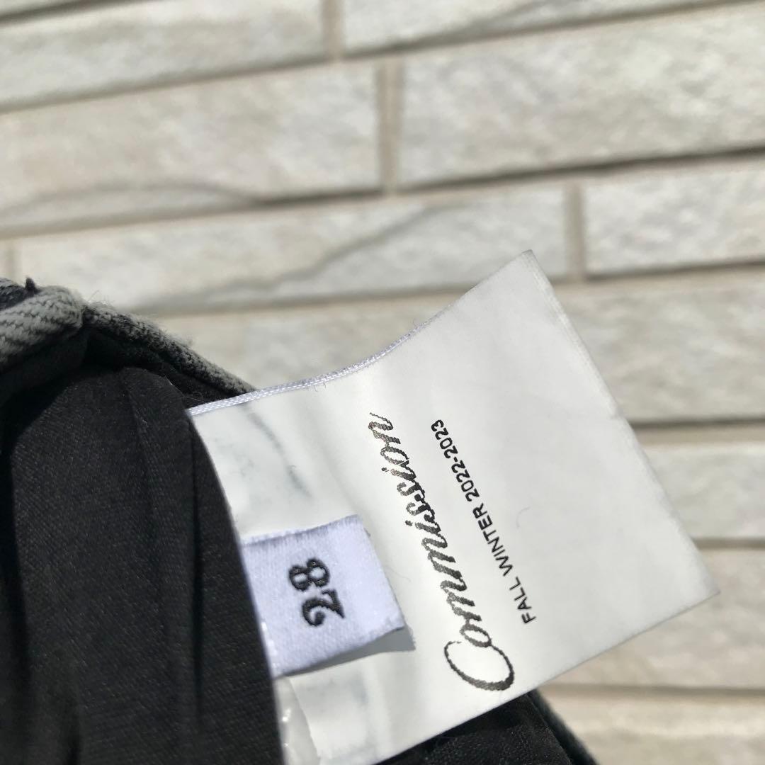 コミッション　カーゴパンツ　28　ブラック　デニム