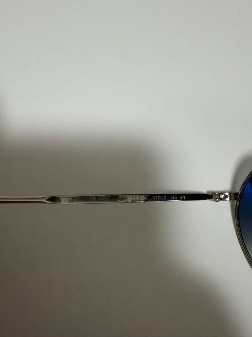 【美品】Ray-Ban レイバン JACK RB3565 003/3F ブルー