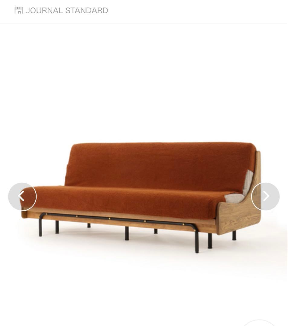 【jn】ハビタソファ グレー 200cm+同色専用カバー