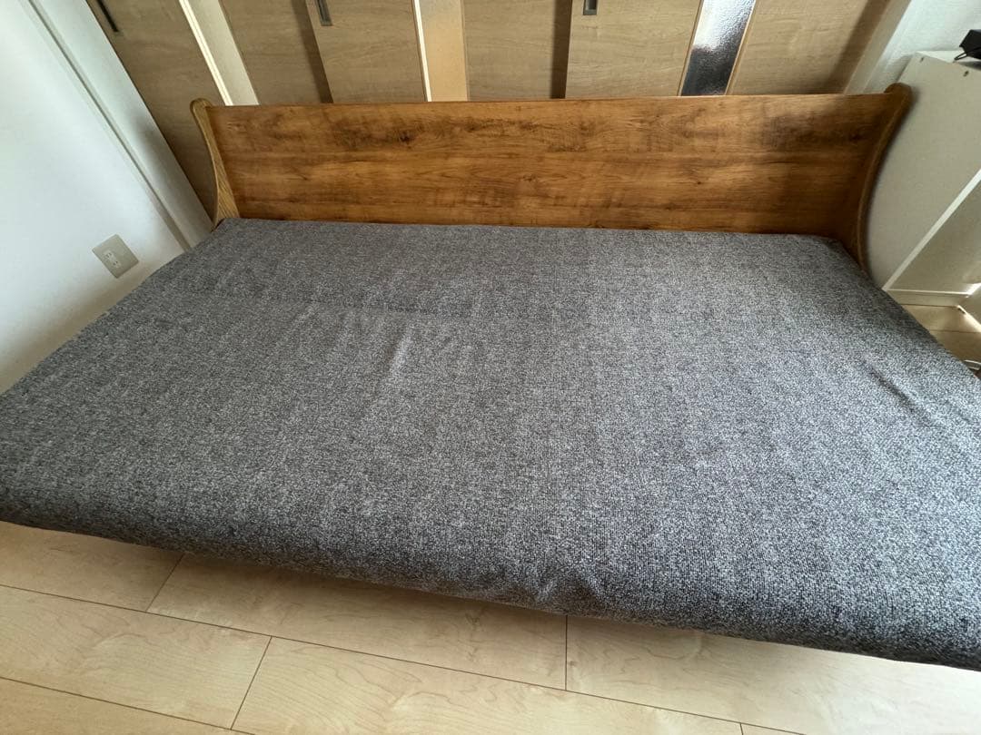 【jn】ハビタソファ グレー 200cm+同色専用カバー