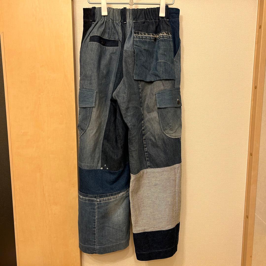 masterkey denim リメイクパッチワークデニムパンツ