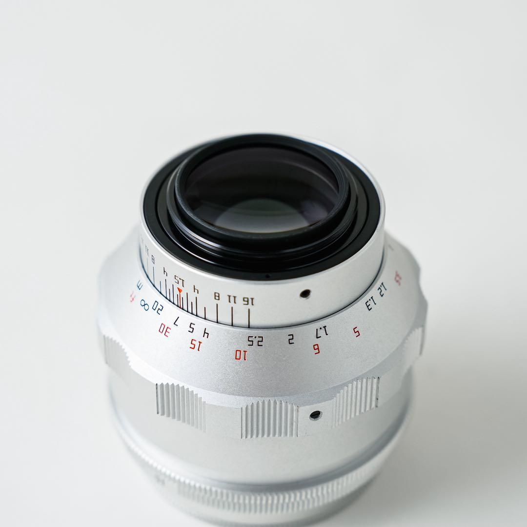 美品　TTArtisan 75mm F1.5 シルバー M42 グルグルボケ