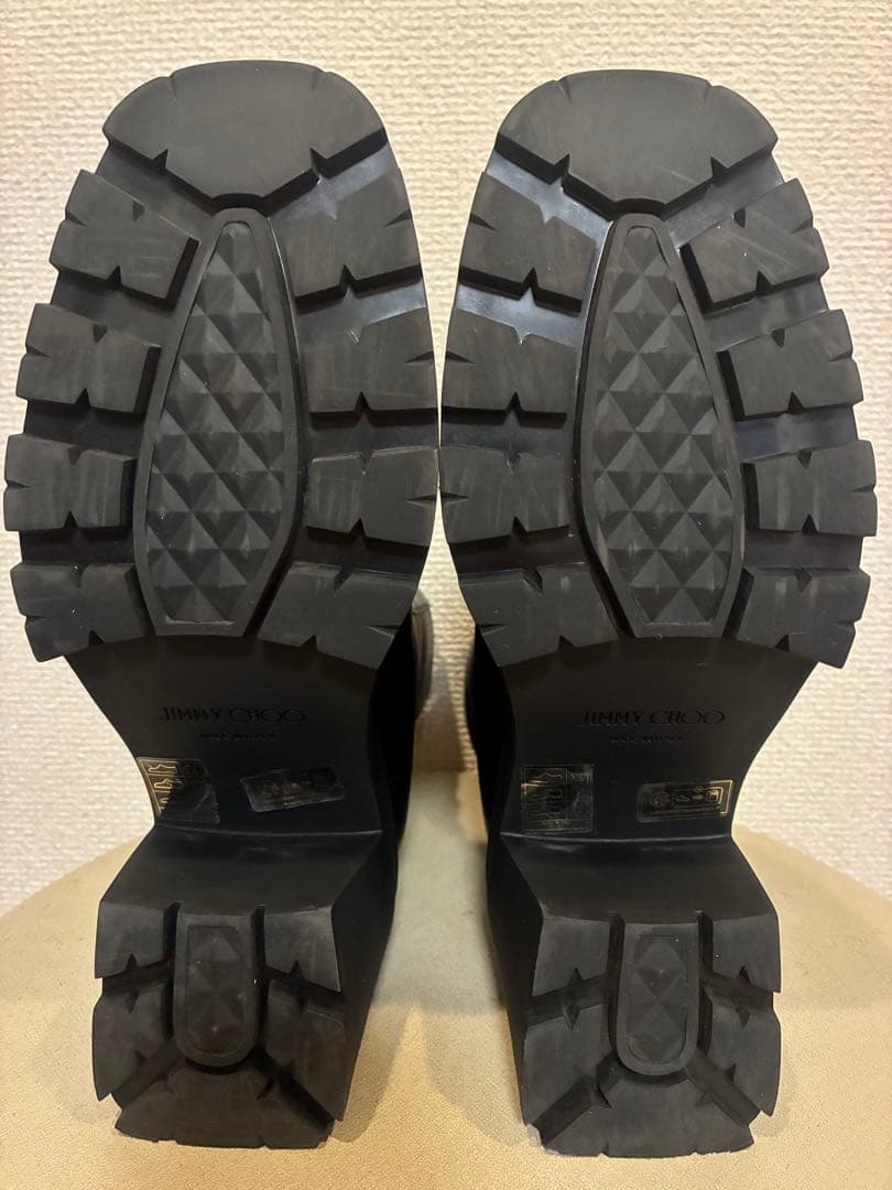 jimmy choo黒ブーツ2025年秋冬現行品
