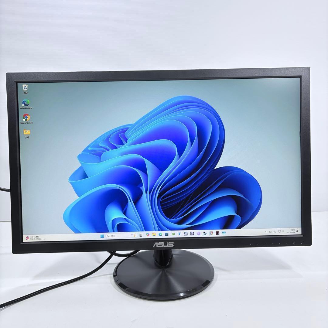 ASUS24型75Hz液晶モニター他 ゲーミングPC用の周辺機器4点セット