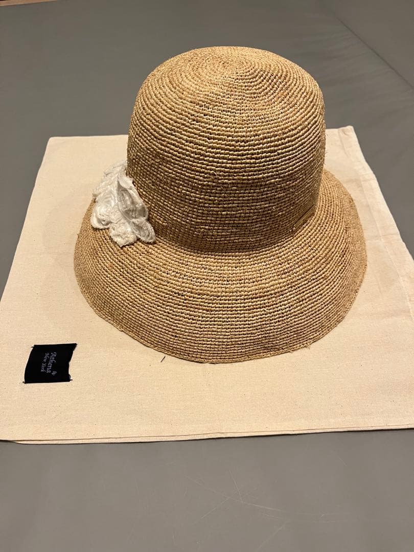 n*u様 Athena New York ストローハット　保存袋付き