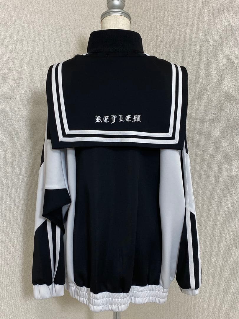 【極美品】REFLEM セーラー ジャージ ブルゾン 刺繍