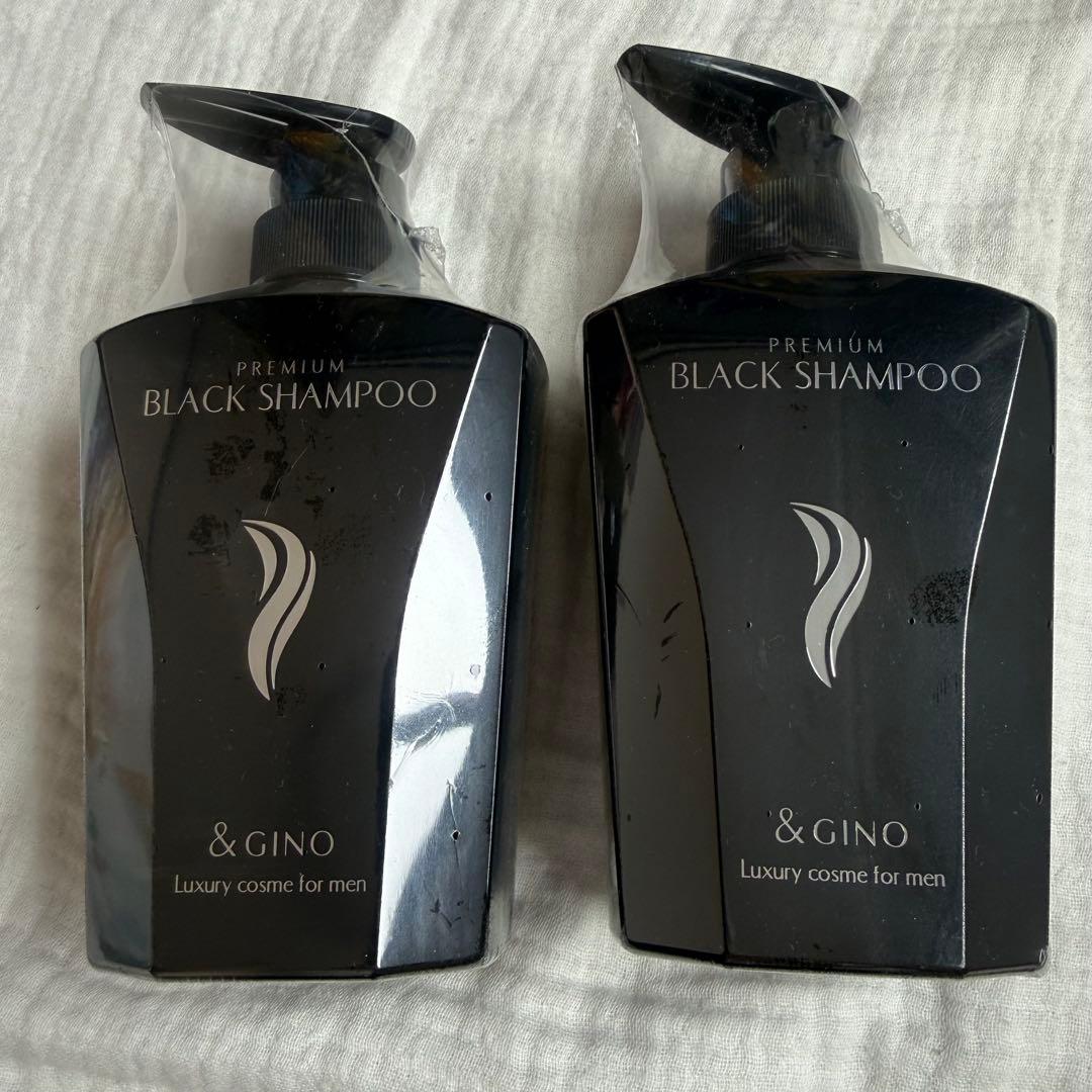 新品未使用☆&GINO（アンドジーノ） プレミアムブラックシャンプー 2本