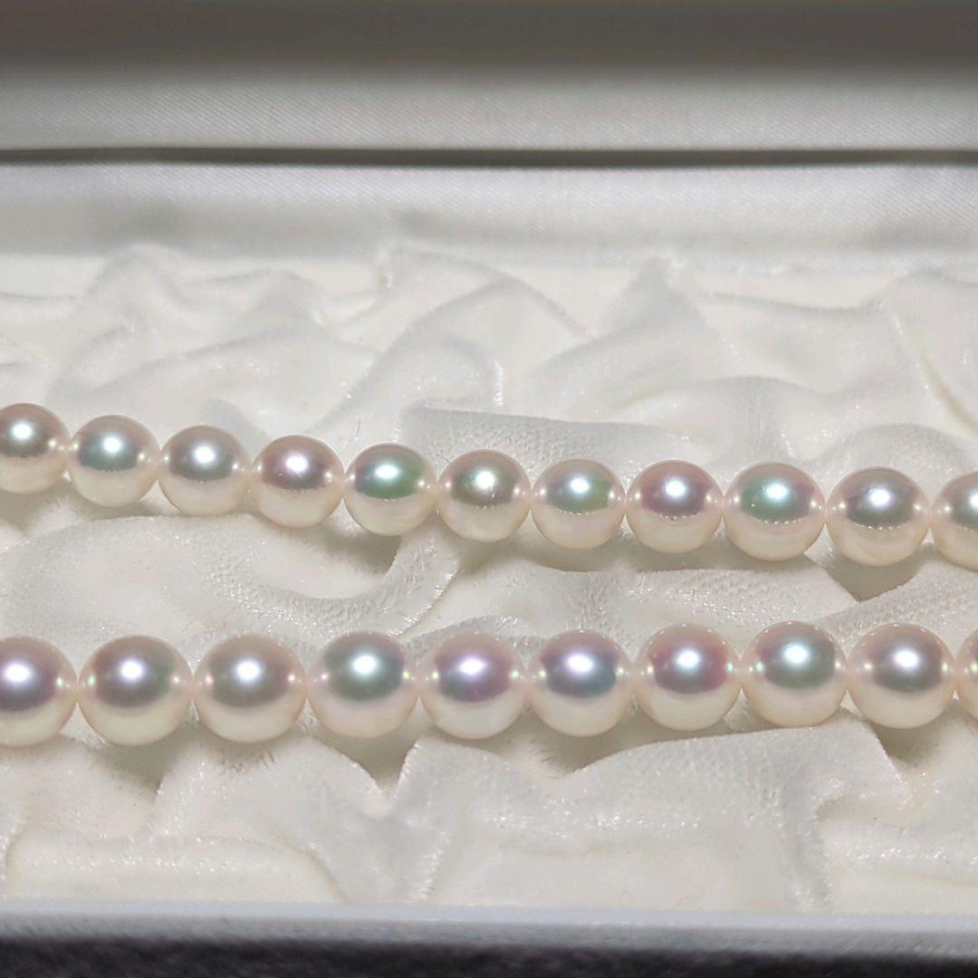 AME【花珠】あこや真珠 ネックレス 約8.0-8.5mm 435