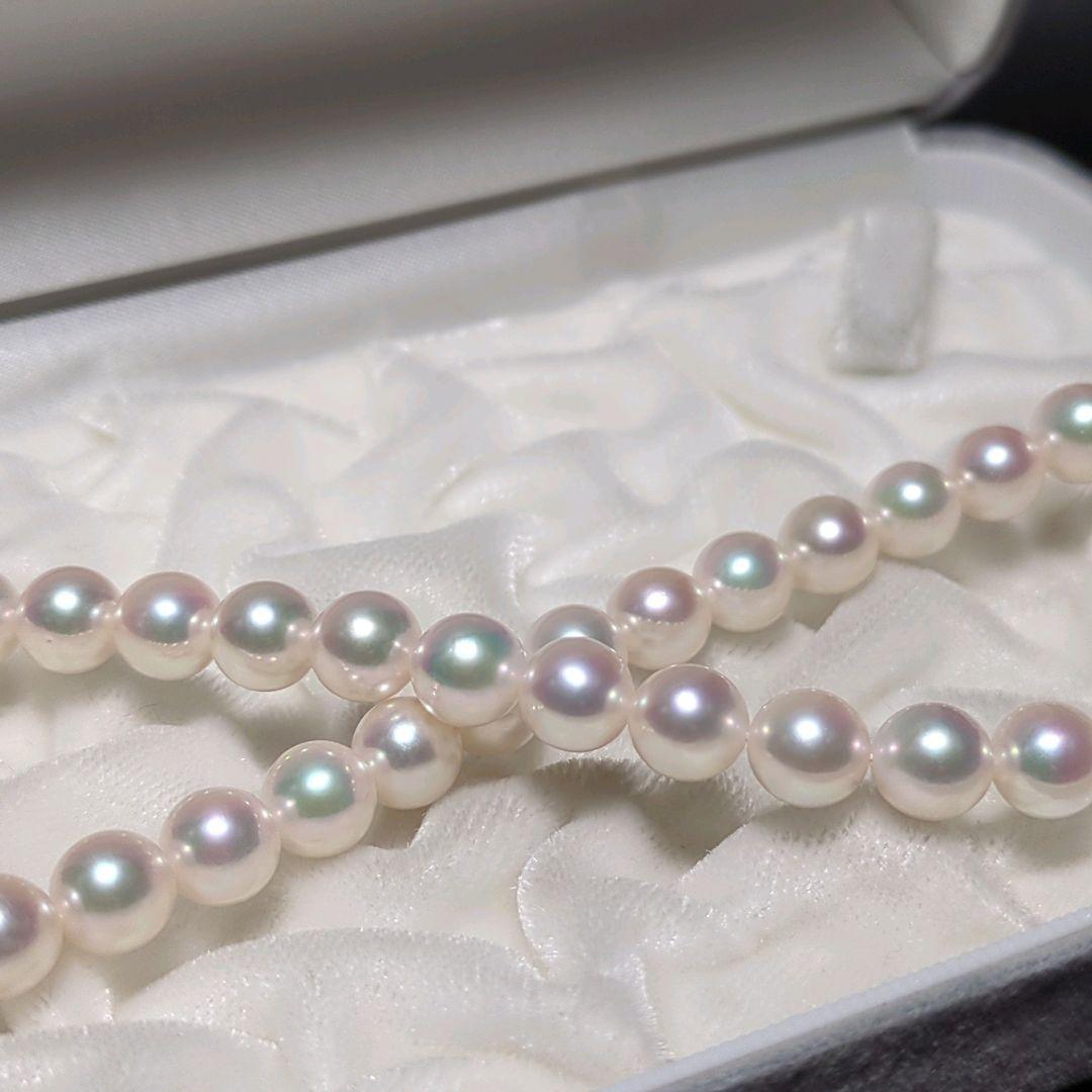 AME【花珠】あこや真珠 ネックレス 約8.0-8.5mm 435