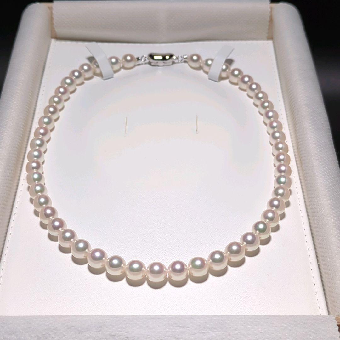 AME【花珠】あこや真珠 ネックレス 約8.0-8.5mm 435