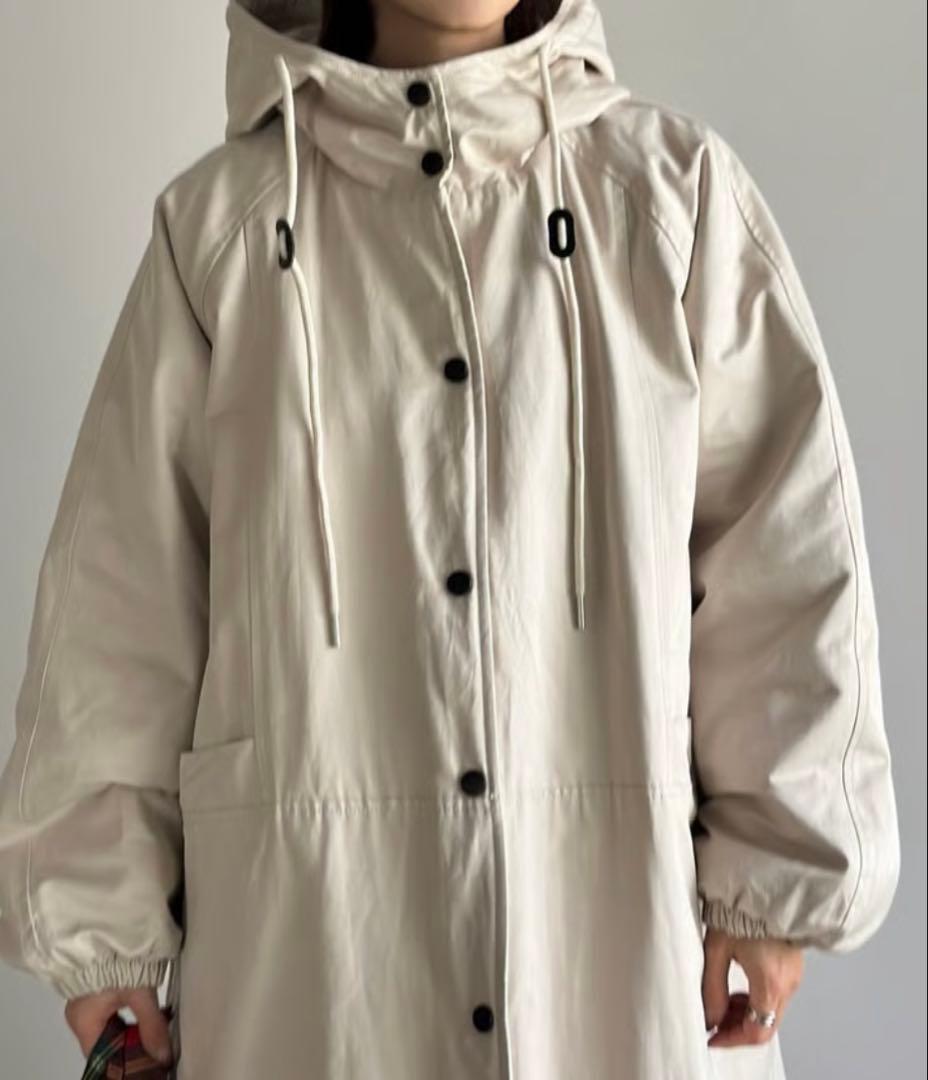 ARULLE インナーコットンカジュアルコート アイボリー