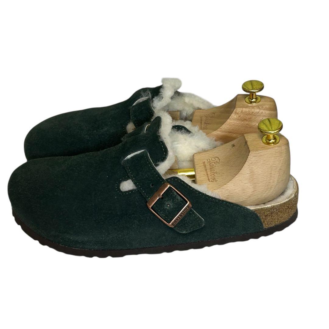 hariio ビルケンシュトック ボストン シアリング ボアグリーン