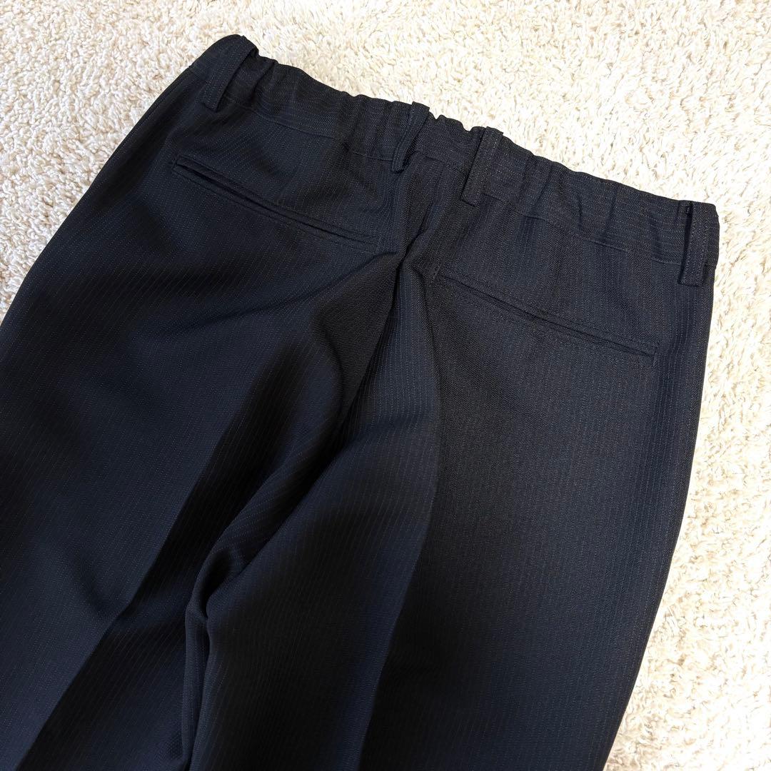 ワンダーファクトリー フォーマルスーツ 150 黒 ストライプ卒業式 入学式