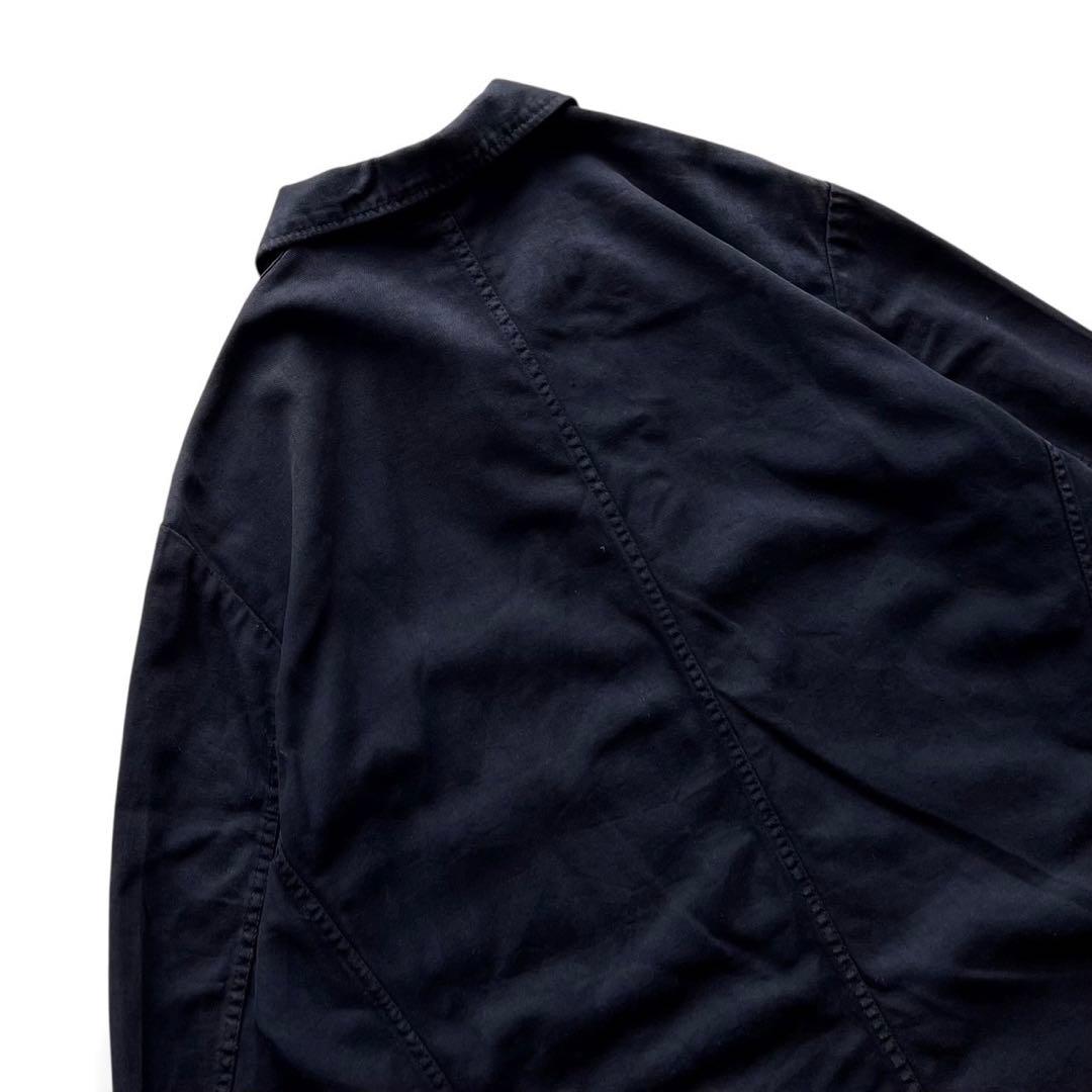 70sユーロワークカバーオール/ヘリンボーンブラック