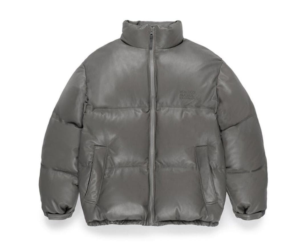 ジャケット・アウター WACKO MARIA LEATHER DOWN JACKET