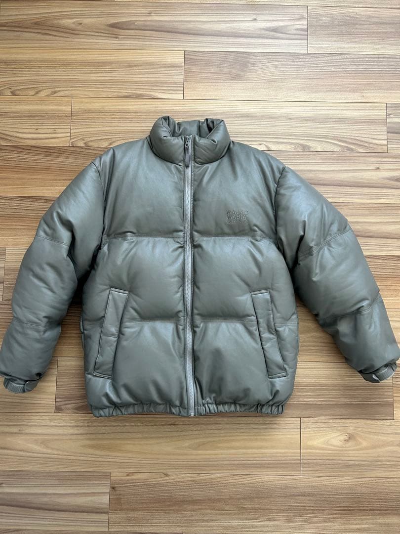 ジャケット・アウター WACKO MARIA LEATHER DOWN JACKET