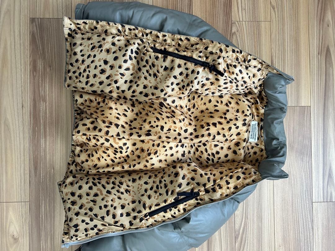 ジャケット・アウター WACKO MARIA LEATHER DOWN JACKET