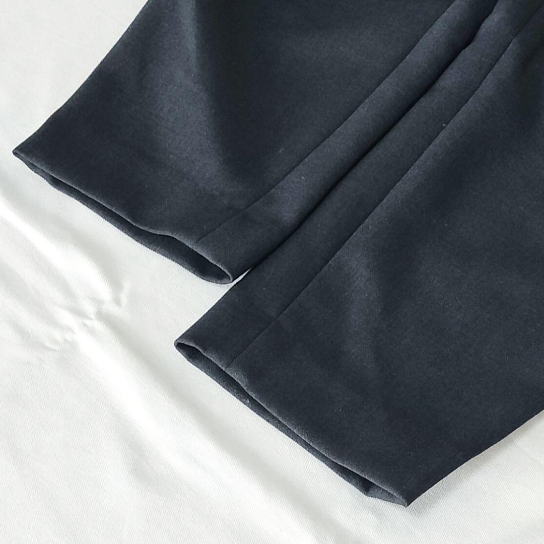 美品 SOEJU ウールライク タックパンツ ダークグレー S ソージュ
