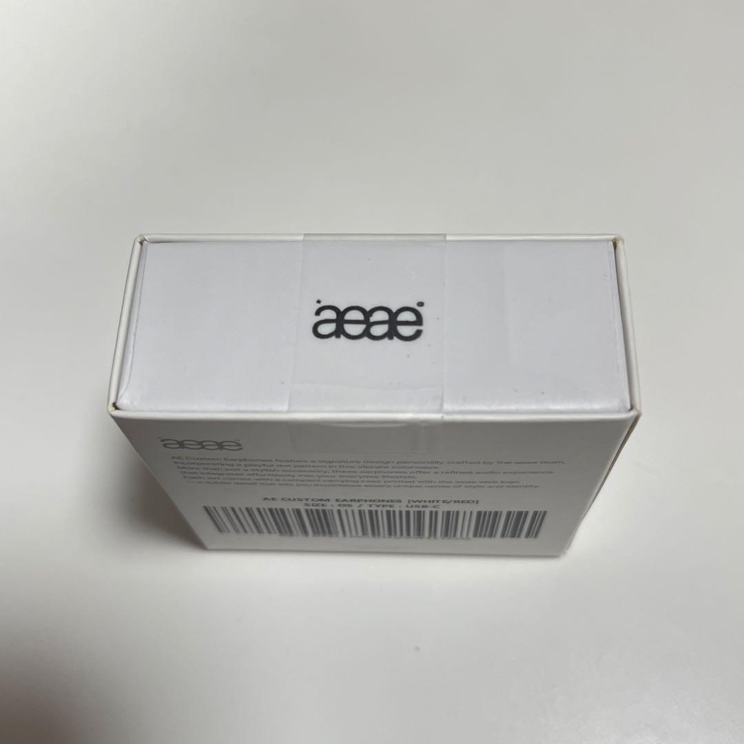 aeae イヤホン ドット 有線イヤホン レッド