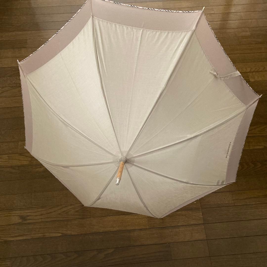タグ付き　未使用　バーバリー　UV日傘 長傘　スケルトンノバチェックライン