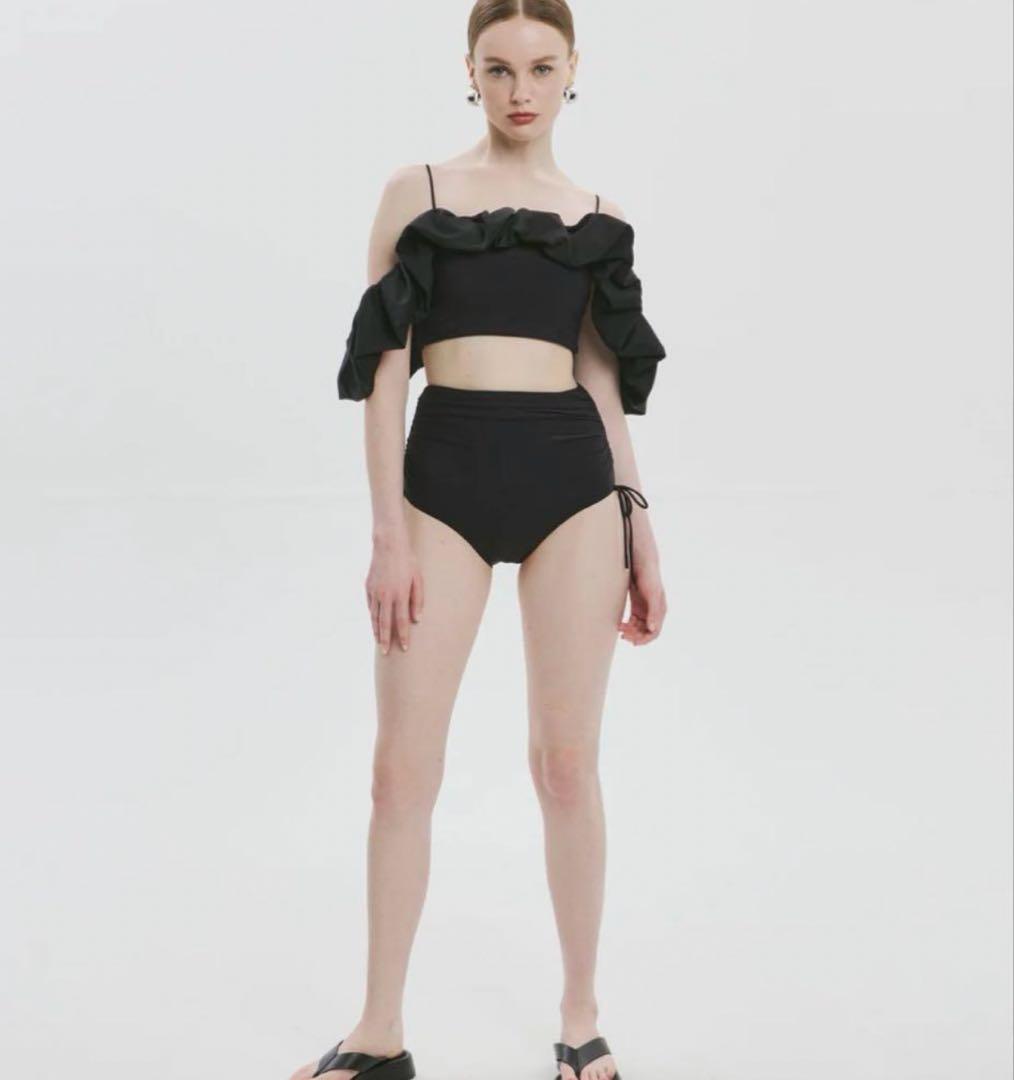 THE TOE ERIE FRILLS SWIMWEAR Sサイズ/ブラック水着