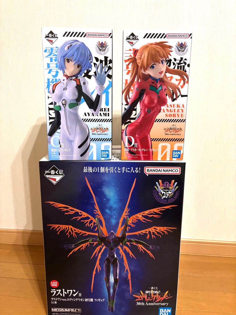 一番くじ ラストワン賞 初号機 C賞 綾波レイ D賞 アスカ 下位賞付き