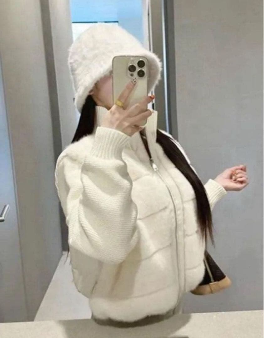 2WAYニットスリーブエコファーダウンジャンパー