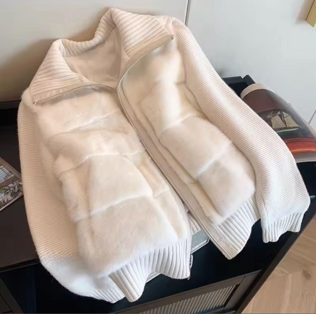 2WAYニットスリーブエコファーダウンジャンパー