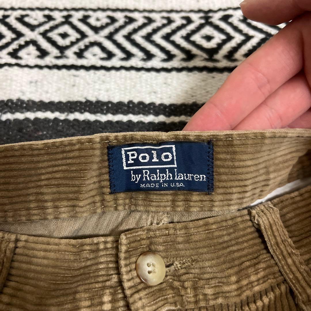 80s～90s Ralph lauren 2タック コーデュロイパンツ
