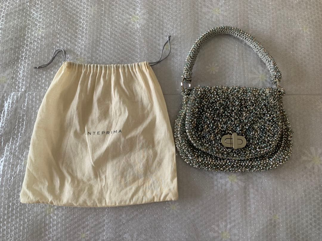 【極美品】正規品ANTEPRIMA ワイヤーバッグ 手提げ メタリックカラー