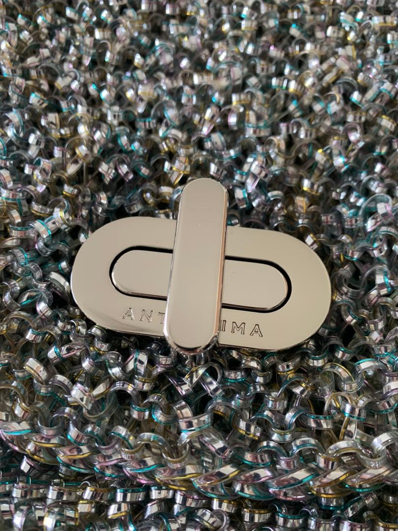 【極美品】正規品ANTEPRIMA ワイヤーバッグ 手提げ メタリックカラー