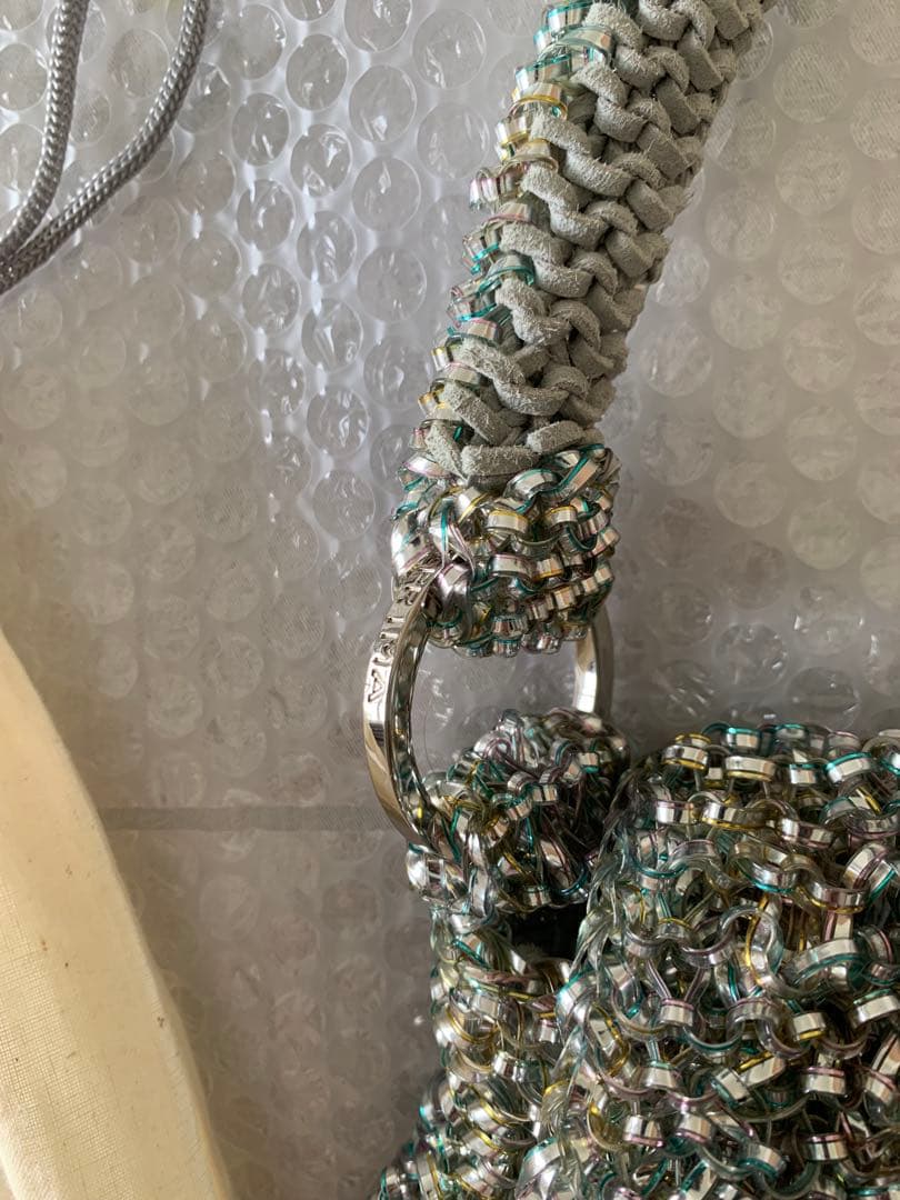 【極美品】正規品ANTEPRIMA ワイヤーバッグ 手提げ メタリックカラー