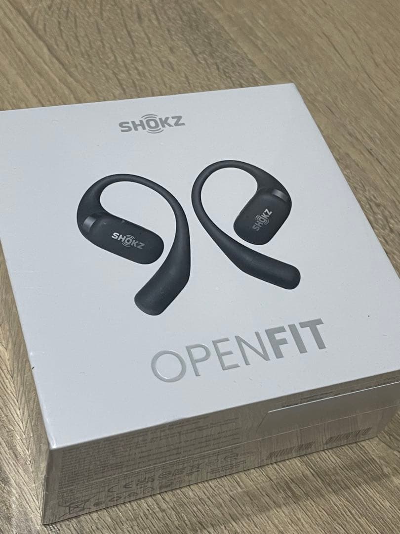 SHOKZ OPENFIT ワイヤレスイヤホン ブラック ケース付き
