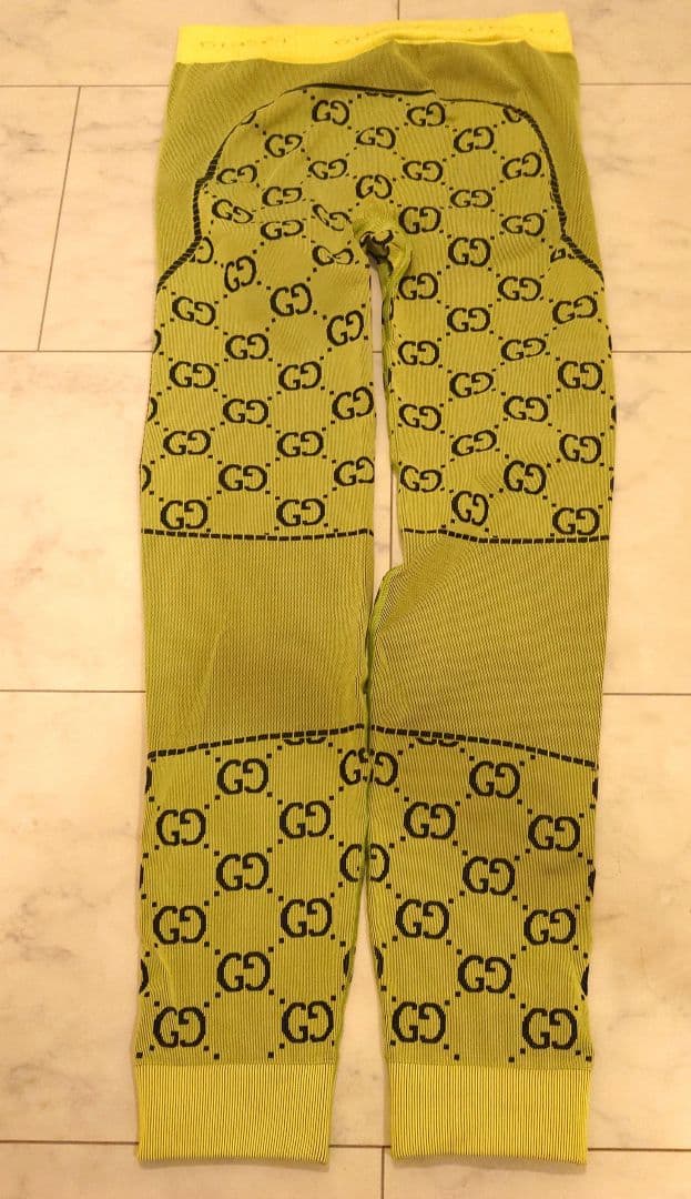 メル63282　グッチ モノグラム ジャカード レギンス