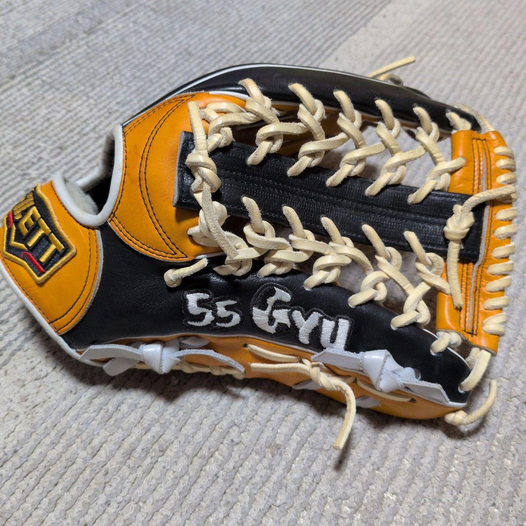 ZETT プロステイタス 硬式外野用 プロ支給品 M-55 千葉ロッテ 神戸