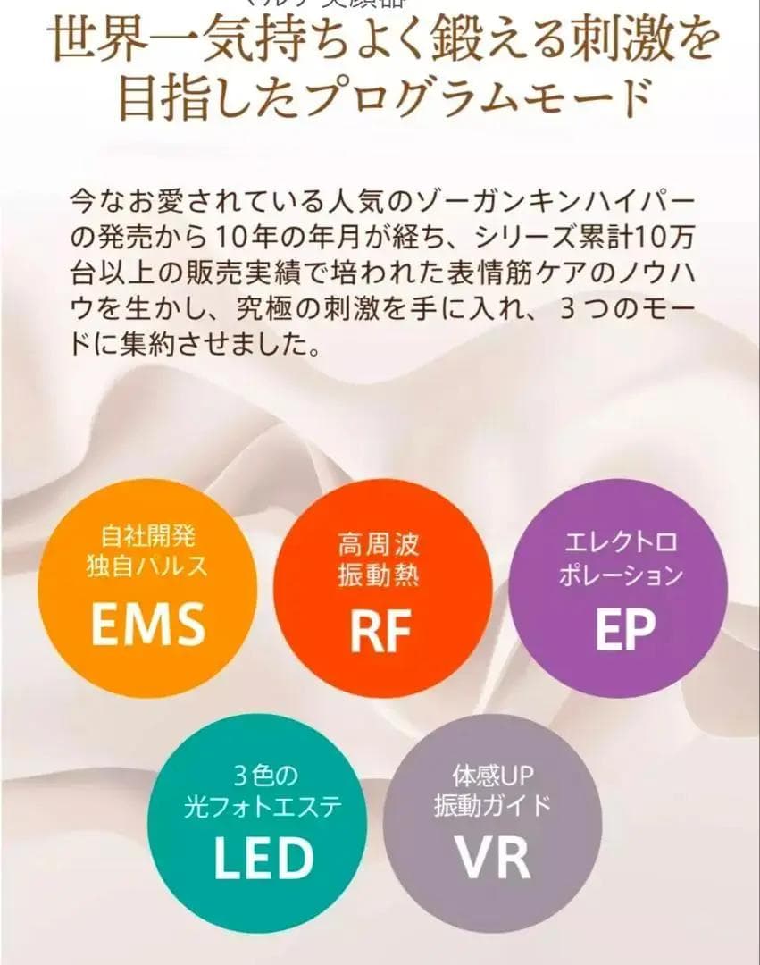 美品ZOGANKIN BLOOM ゾーガンキンブルーム 高機能 マルチ美顔器