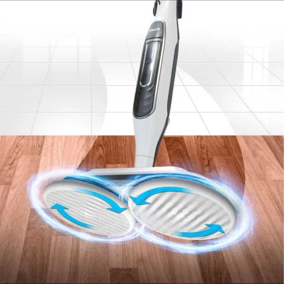 新品 シャーク Shark S7001JWH 回転スチームモップ 除菌 自立式