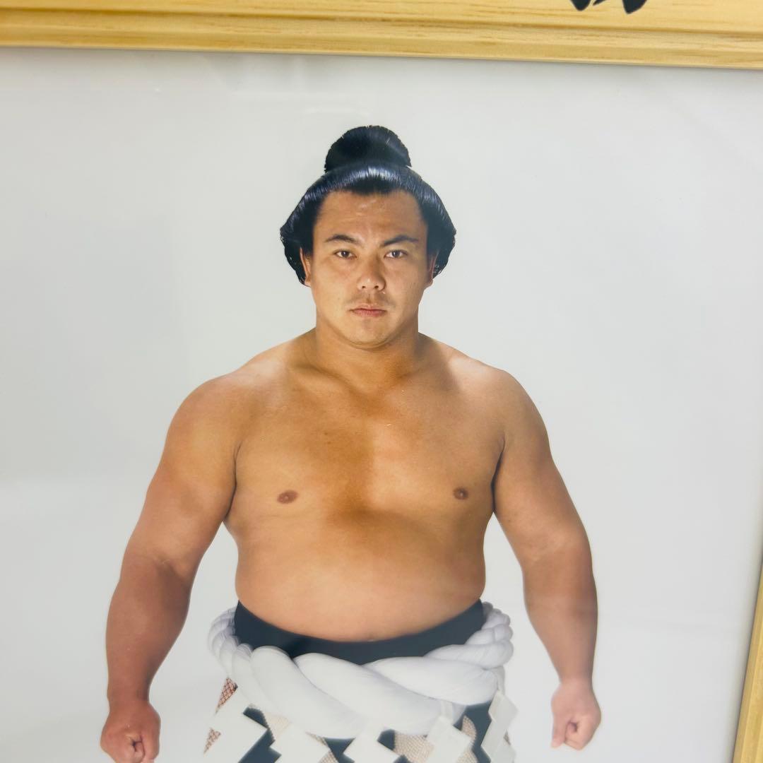 千代の富士　ミニチュア　優勝額　毎日新聞社　昭和63年　五月場所