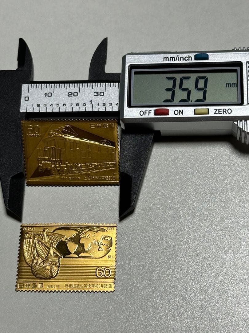 希少　松本徽章工業　純金　金属工芸品　2枚セット5.20g 純金/純銅