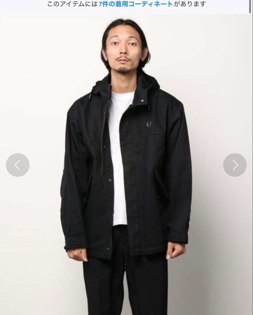 フレッドペリー ジャケット パデッド パーカー コート